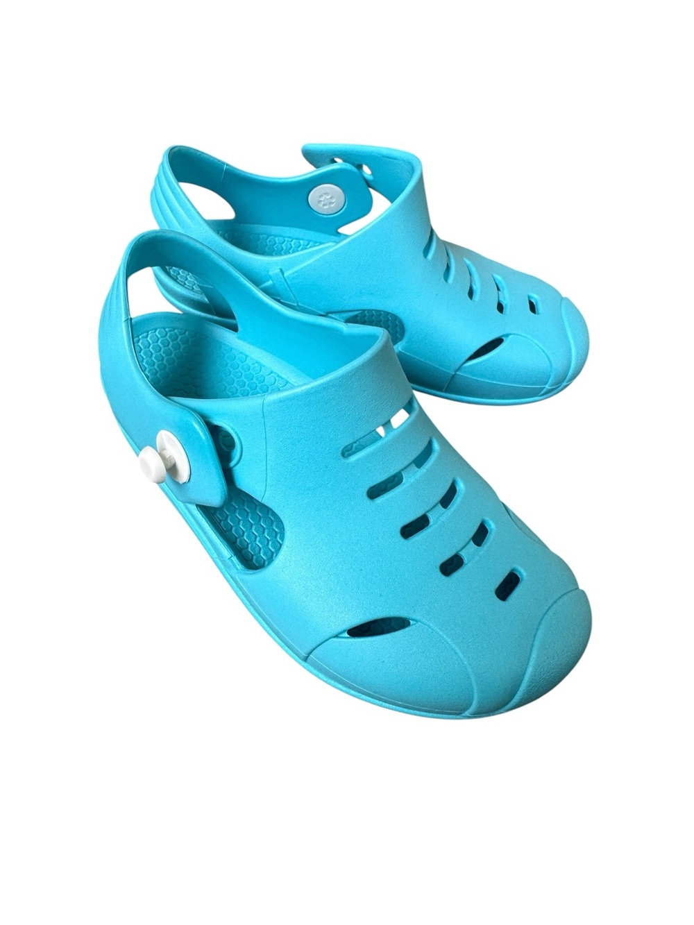 Okabashi Turquoise Blue Comfort Sandals Size 11 Made in USA Waterproof Slip On